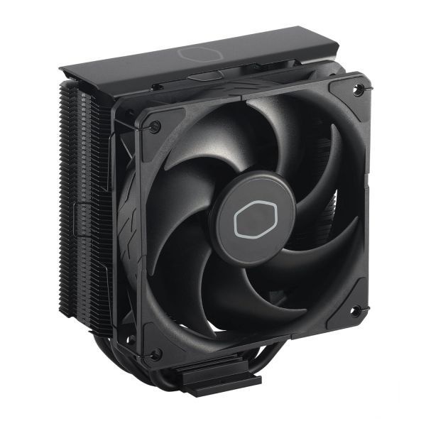 [해외] 쿨러 마스터 하이퍼 212 블랙 CPU 공랭 - 120mm 고성능 PWM 팬, 4개의 구리 히트 파이프, 알루미늄 상단 커버, 저소음 및