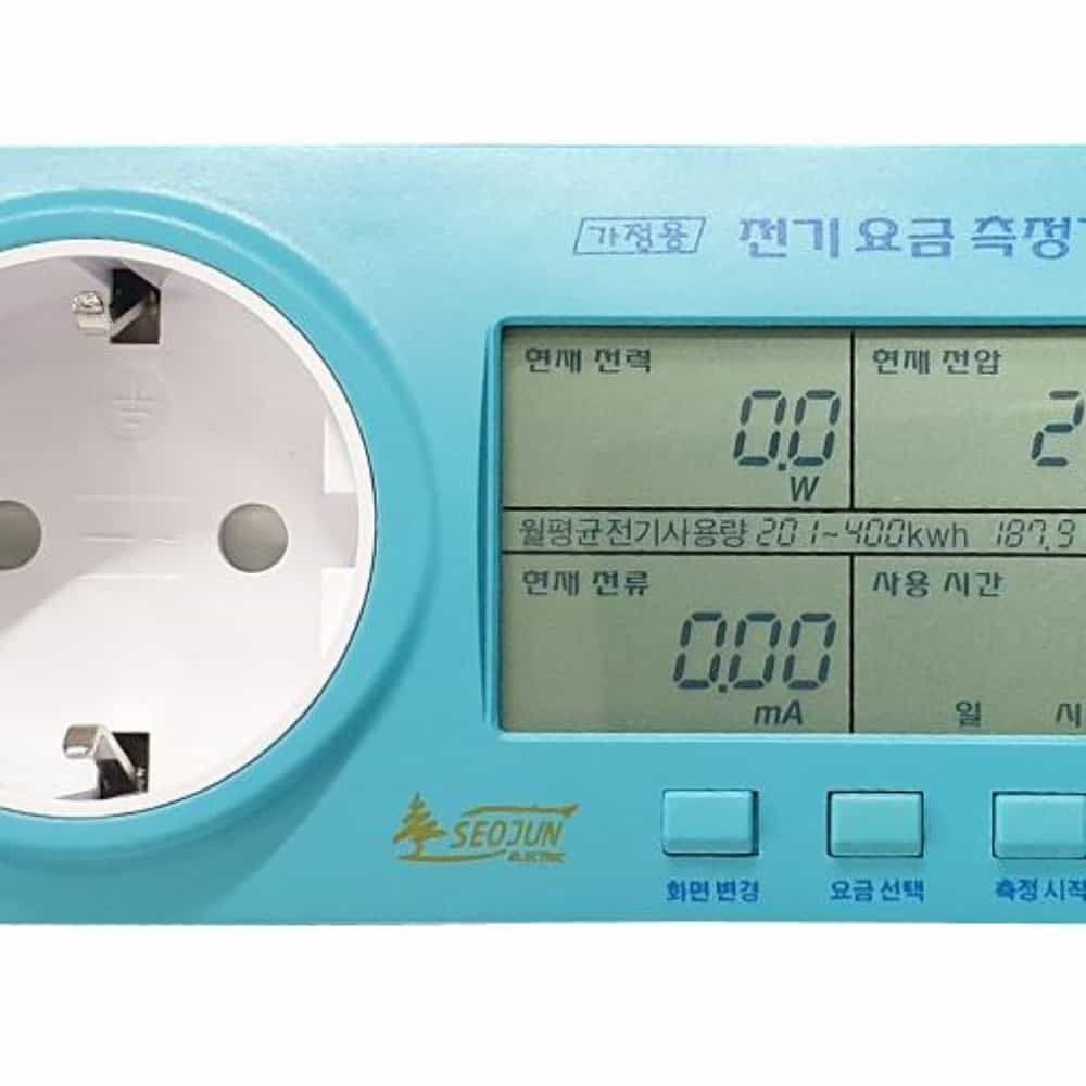 소비전력계산 디지털전력계 가정용 전기요금측정기