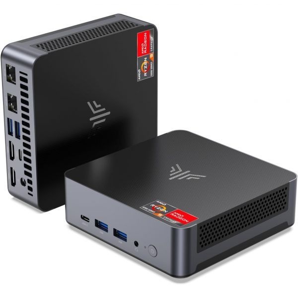 KAMRUI [해외] KAMRUI AM21 미니 PC AMD Ryzen 7 8745HS 8코어 16스레드 최대 4.9GHz 32GB DDR5 5600MHz RAM 1TB M.2 2280 PCIe 4.0 SSD Radeon 780M USB4 쿼드 디