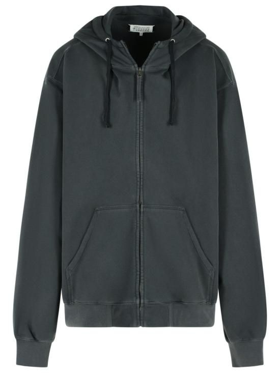 메종 마르지엘라 25FW 마르지엘라 뉴메릭 로고 후드 집업 S50HG0047 M25017 855 Grey
