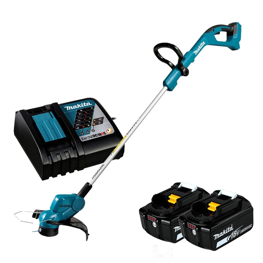 마끼다 18V 충전 무선예초기 DUR193RTE 5.0Ah 배터리2팩 260mm(10인치) 제초 나일론줄날