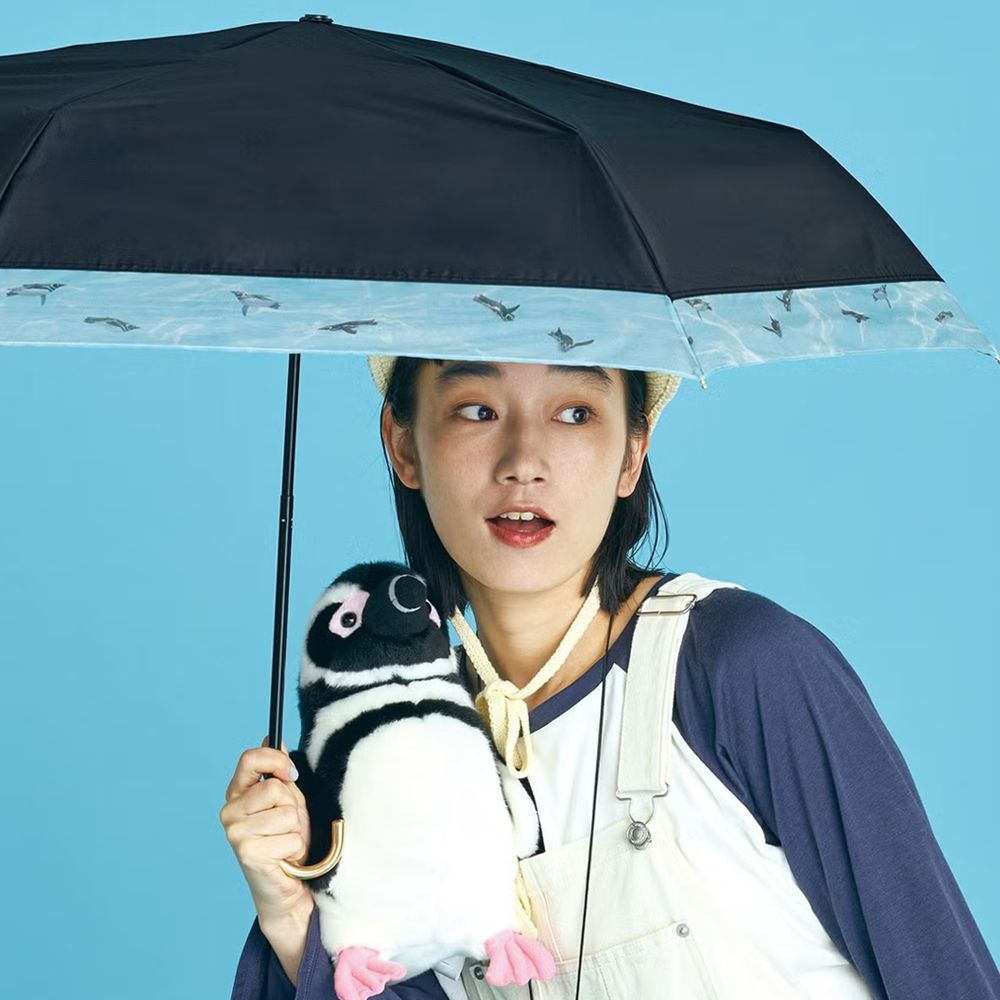 월드파티 Wpc.양산 수미다 수족관 스위밍 펭귄 림 오간자 암막 미니 3단양산 801-SD002-102