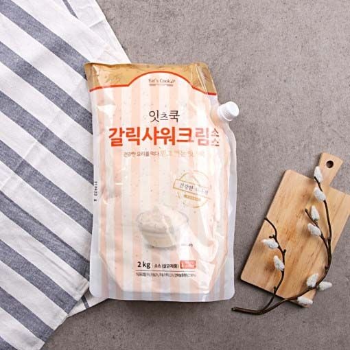 잇츠쿡 갈릭샤워크림소스 2kg 냉장