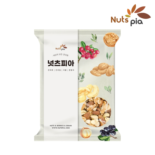 넛츠피아 [넛츠피아] 세븐믹스 레벨업너트 1kg (리필형)