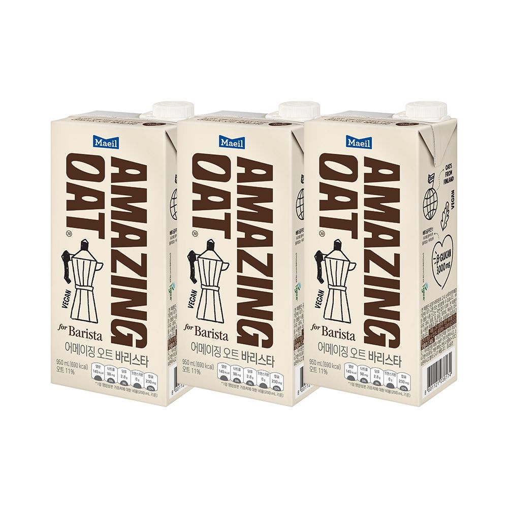 매일 어메이징 오트 바리스타 950ml 3팩_유료배송