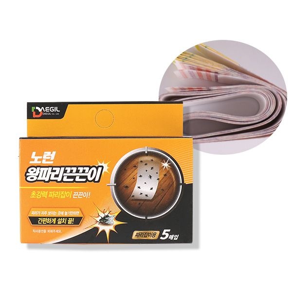 [오늘출발] 노런 왕파리끈끈이 5매입 파리트랩 파리약
