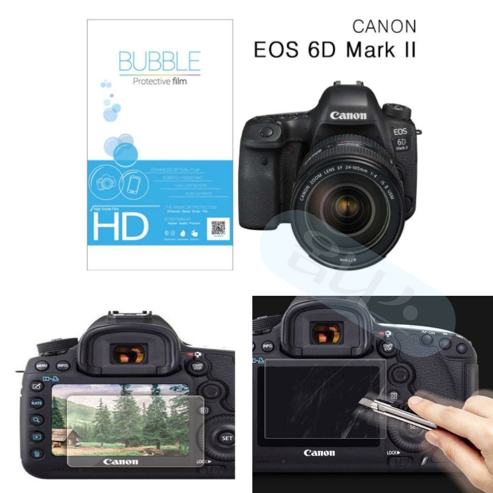 (주)에스에이치몰 옴니스리빙 HD강화필름 2장 캐논 EOS 6D MARKII 카메라액정보호필름 보호필름 액정보호필름