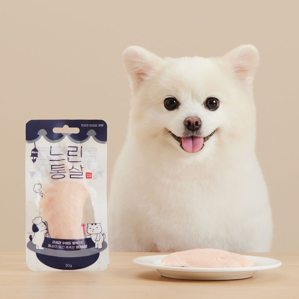 [오늘출발] 페슬러 느린통살 닭가슴살 30g x 20개 육즙가득 부드러운 강아지 고양이 간식