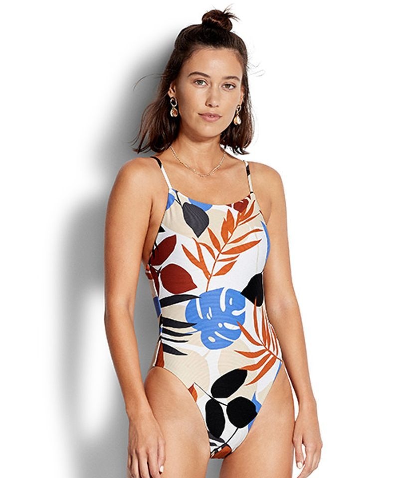 (국내매장정품) SEAFOLLY IN THE JUNGLE 스퀘어 넥 원피스 (10880-824) 10880-824 172218