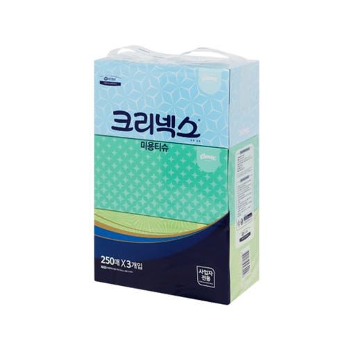 [온누리상품] 알파 [크리넥스] 사각티슈 콤비 250매x3입