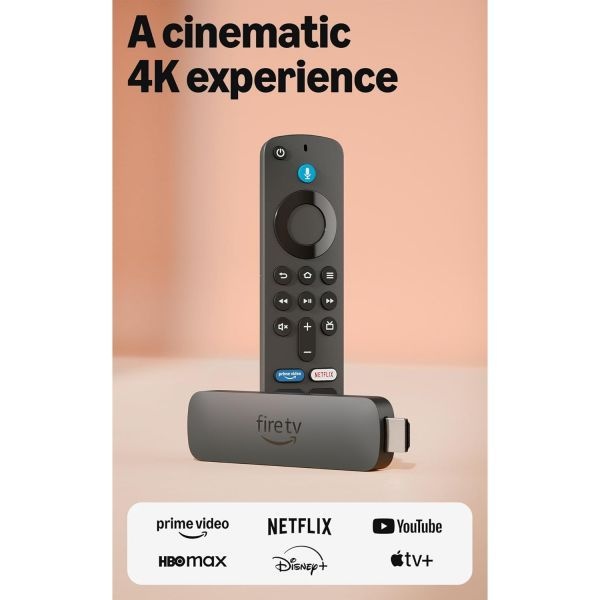 [해외] AI 기반 Fire TV 검색 Wi Fi 6 180만 개 이상의 영화와 쇼 스트리밍 라이브 Amazon Stick 4K Plus 최신 모델 222375