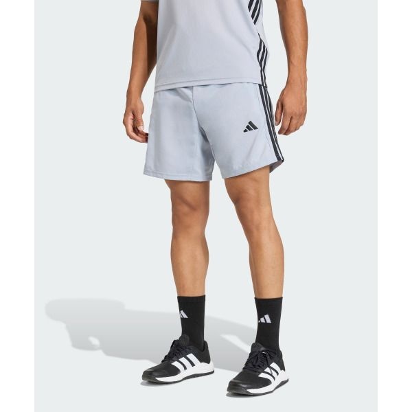 adidasAG 아디다스 [아디다스] 매장정품  ADIDAS KC5288 매장정품 워크아웃 에센셜 베이스 3 스트라이프 우븐 쇼츠 스포츠 운동바지 60190