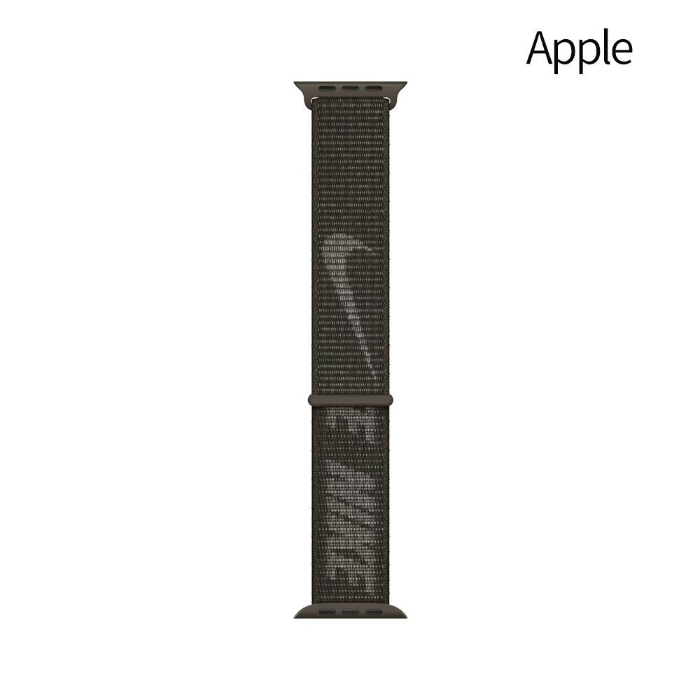 Apple 정품 오렌지스펙트럼 애플워치 스트랩 스포츠 루프 애플 정품 LOOP 42-49mm, 카고카키