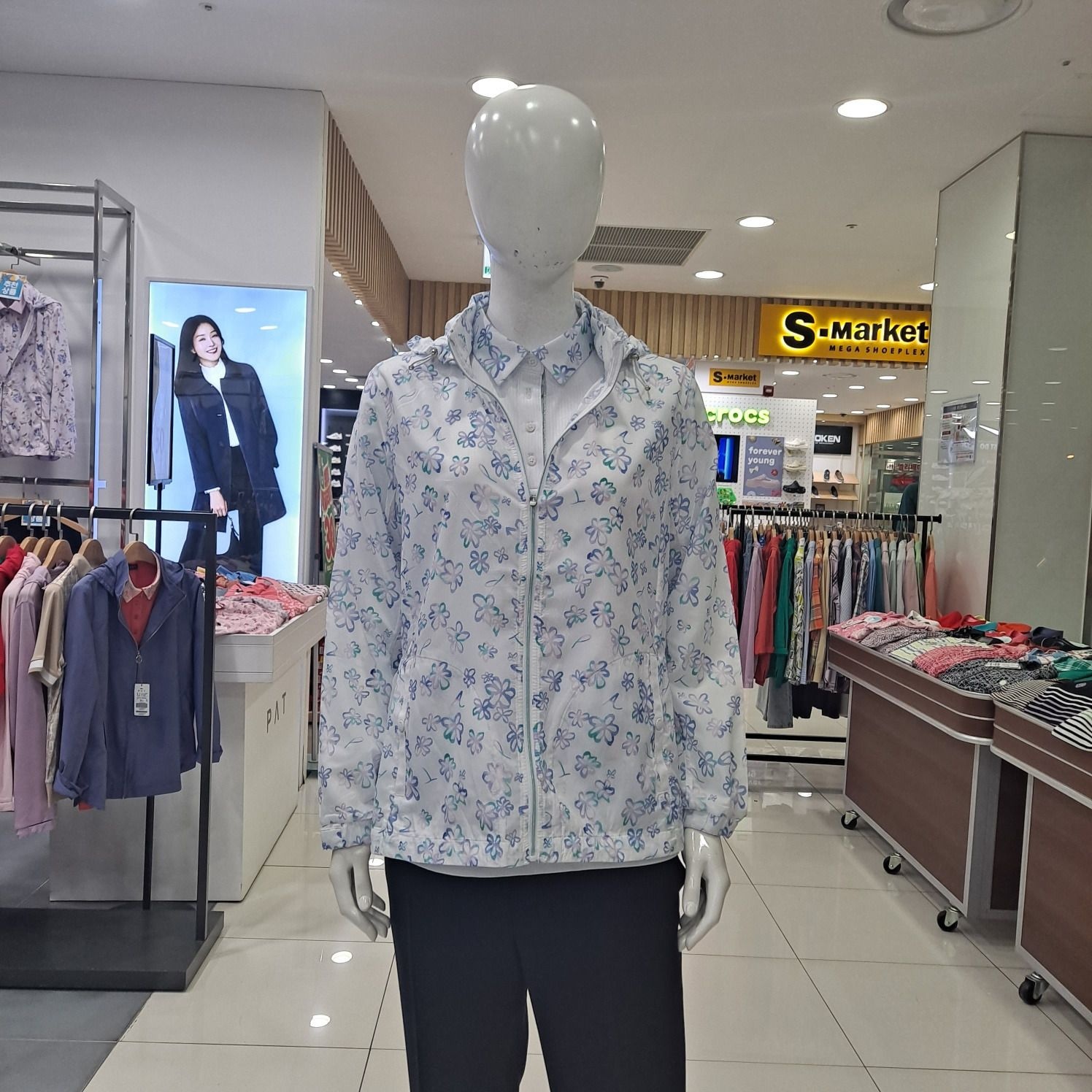 [모다아울렛][피에이티]플라워 메쉬믹스 점퍼  1L41333-1_US 울산점