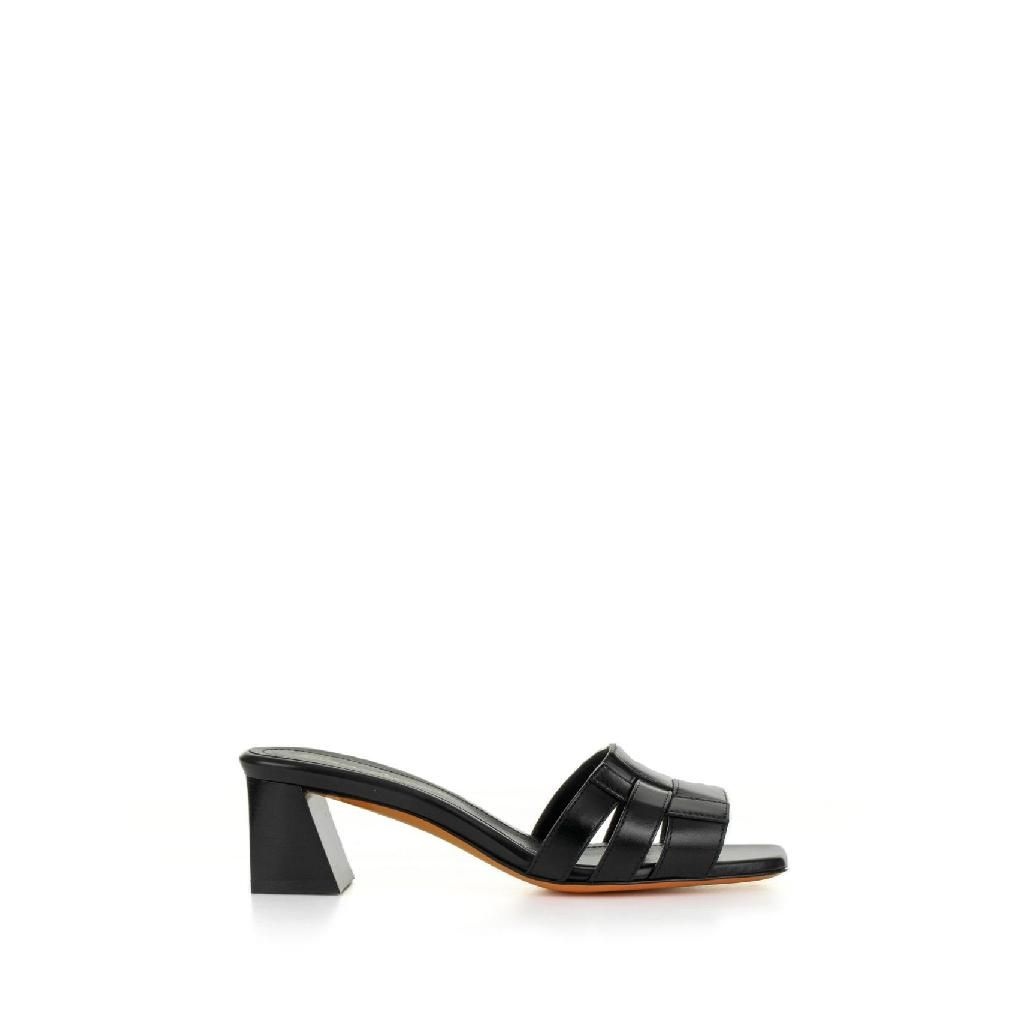 [해외] 산토니 24SS Santoni 블랙 레더 슬리퍼 WHNA70831HA3TACGN01 TP565535811