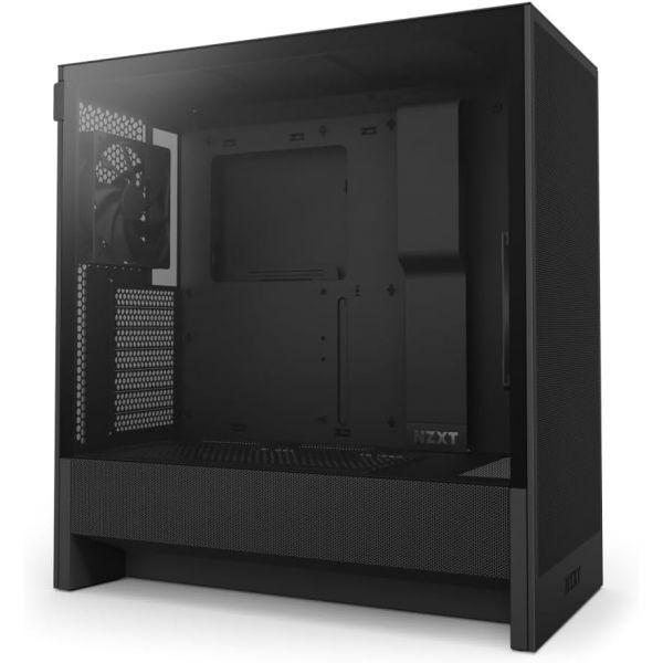 [해외] NZXT H5 Flow 2024 - 컴팩트 ATX 미드타워 PC 게이밍 케이스 높은 공기 흐름 120mm 팬 2개 포함 360mm 전면 및 240mm 상단 라디