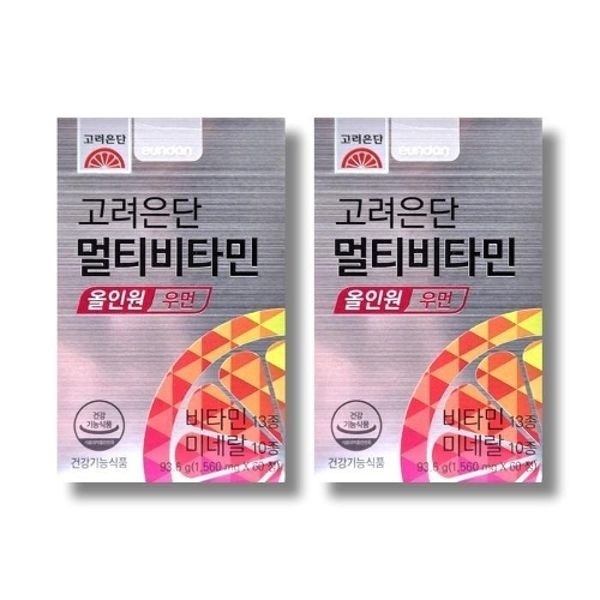 고려은단 멀티비타민 올인원 우먼 1560mg 60정 2박스 /wb