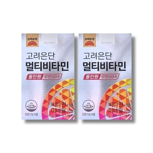 고려은단 멀티비타민 올인원 우먼 60+ 1500mg 60정 2박스 /...
