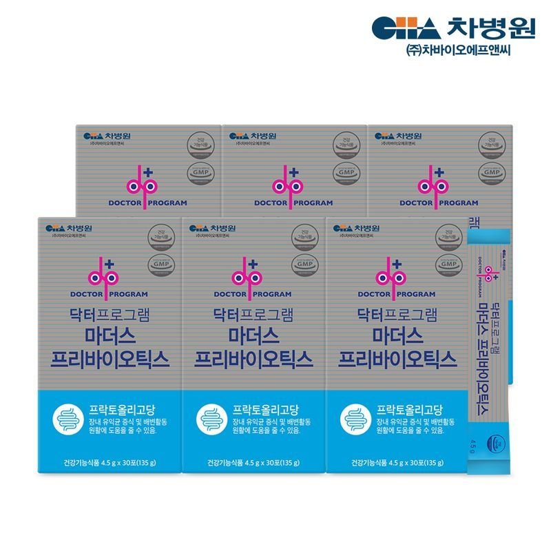 닥터프로그램 [차바이오] 닥터프로그램 마더스 프리바이오틱스 30포 X 6박스 (6개월분)