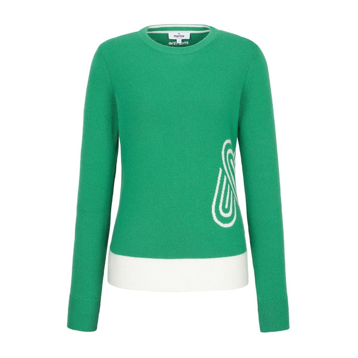 MARTINE GOLF 마틴골프(MARTINE GOLF) [정상가 478000원]여성 캐시미어 풀오버 그린 (QW0DNI40522)