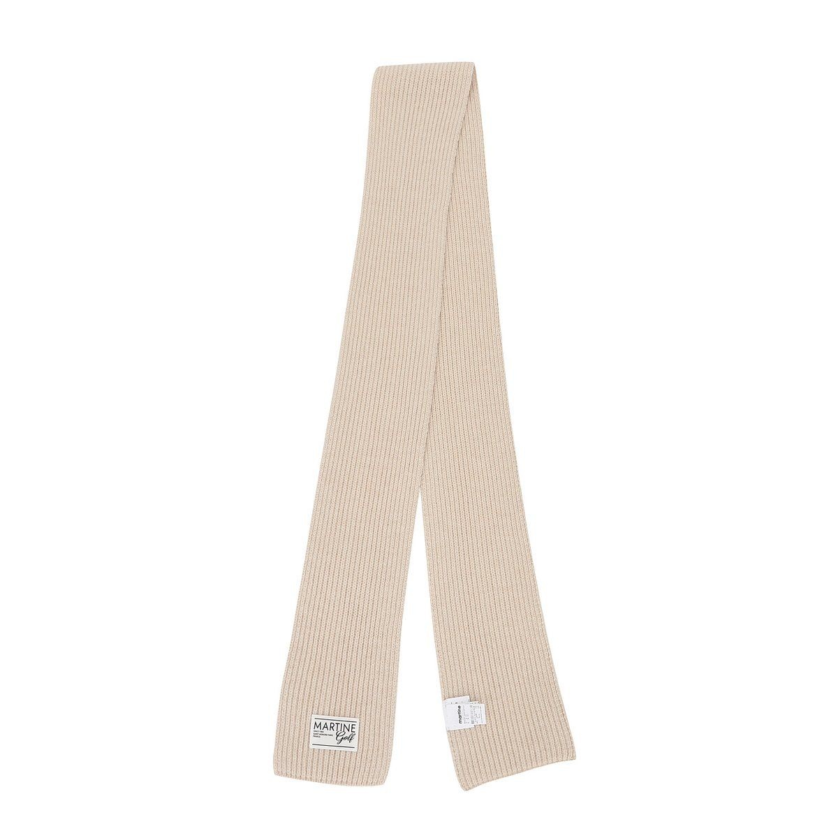 마틴골프(MARTINE GOLF) [정상가 68000원]에센셜 니트 머플러 베이지 (QWAFAMF40353)