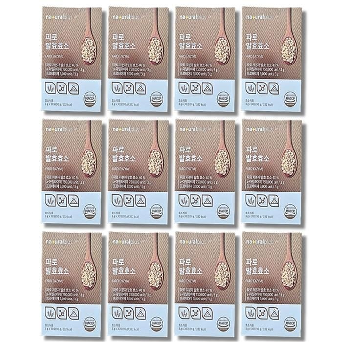 내츄럴플러스 파로 발효효소 3g x 30포 12박스