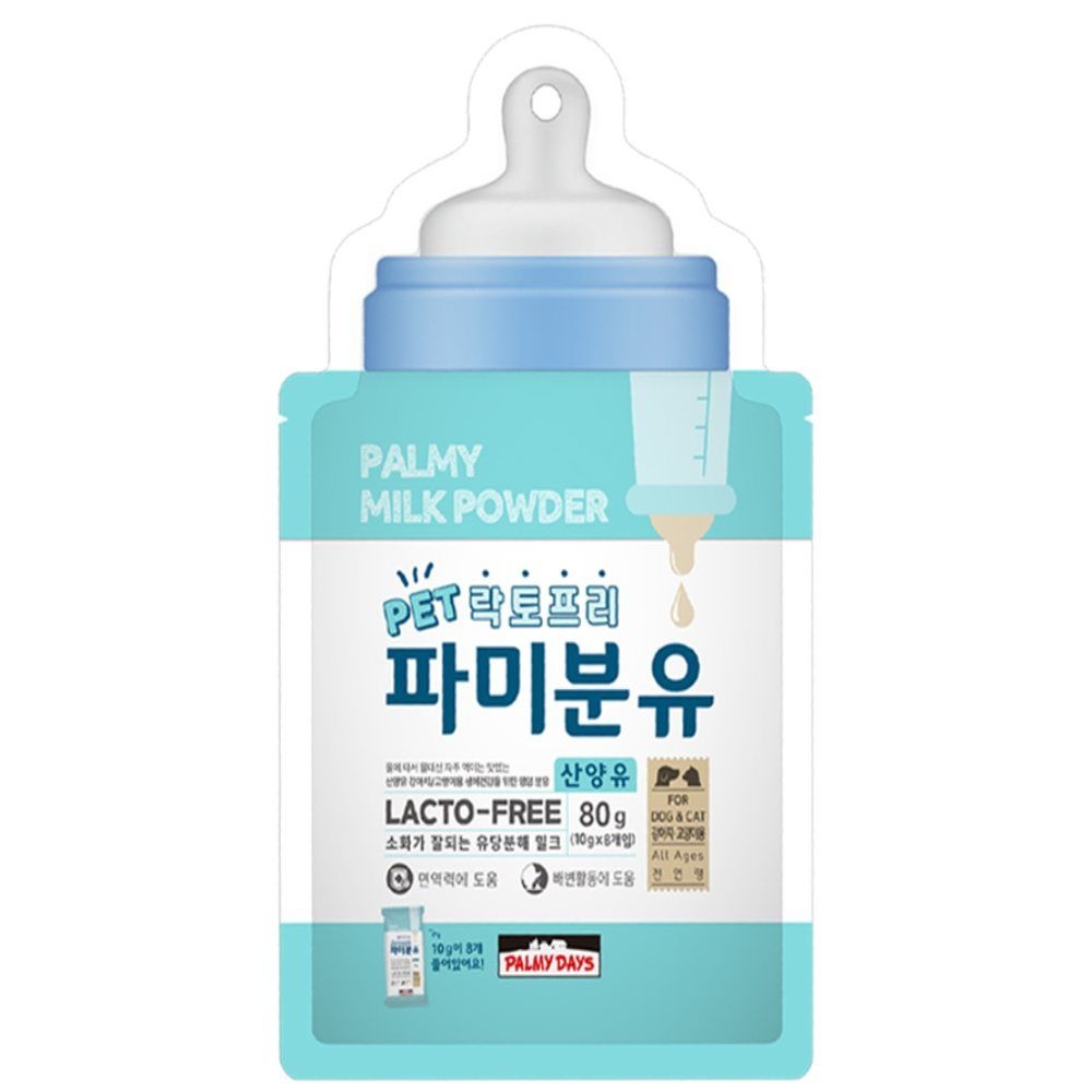 [오늘출발] 까로미 펫 락토프리 파미분유 80G 새끼고양이우유 고양이음수량늘리기