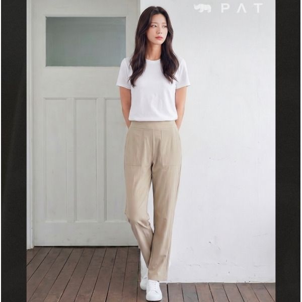[피에이티 (패플)] [피에이티]여성 폴리 풀밴드 9부세미배기 팬츠 1L41684_HDD