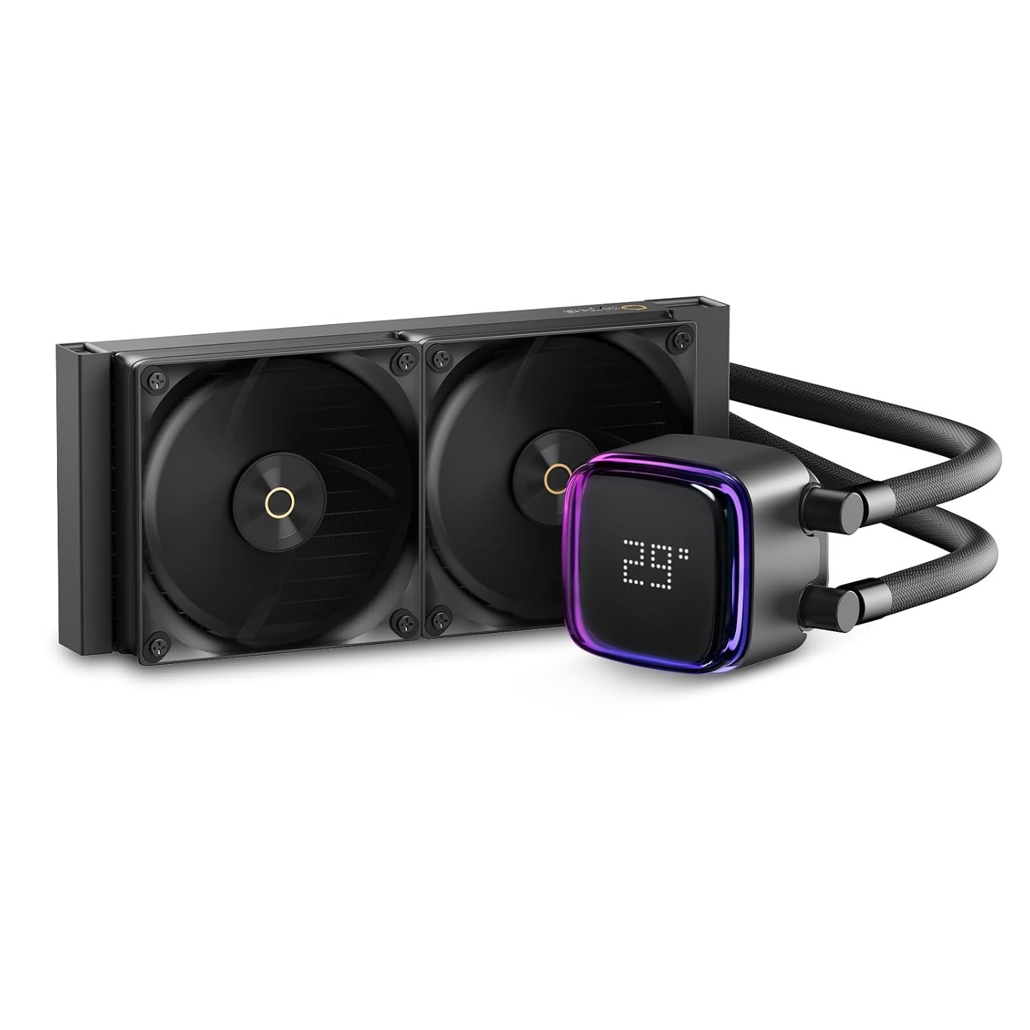 디지털 디스플레이가 장착된 Ocypus Iota L24 Aio 쿨러, 효율적인 냉각 펌프가 240mm AIO CPU 워터 ARGB 조명 제어, 최대