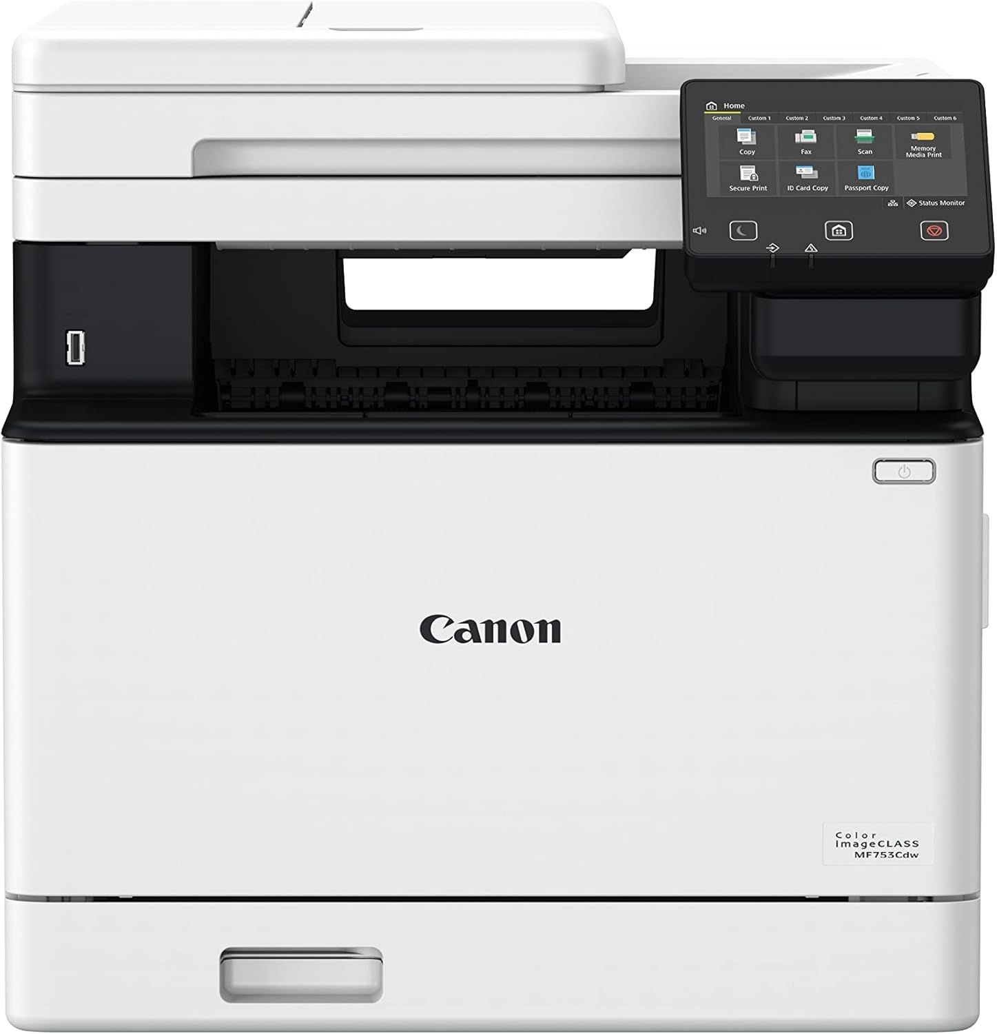 Canon imageCLASS MF753Cdw - 무선 듀플렉스 컬러 프린터, 스캐너, 복사기, 팩스, 자동 문서 공급기, 모바일 준비 완료, 3년
