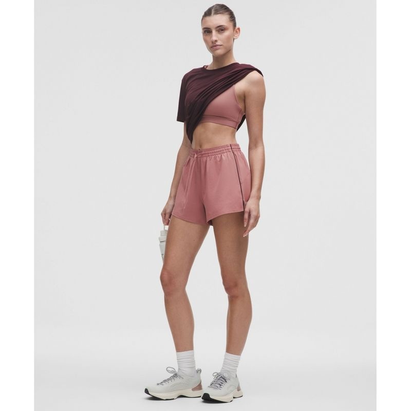 LULULEMON 브랜드정품 LULULEMON 코트 라이벌 하이라이즈 쇼츠 3inch REDC GNPL 181976