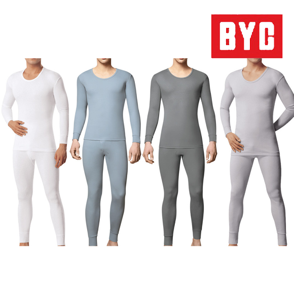 BYC 남성 40수 양면내의 내복상하세트 시보리 BYT6654