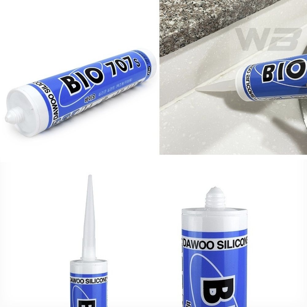 와볼샵 바이오 실리콘 실란트 BIO 707 270ML 고온다습한곳 홈메우기 밀봉제 욕조 변기 타일 밀폐제