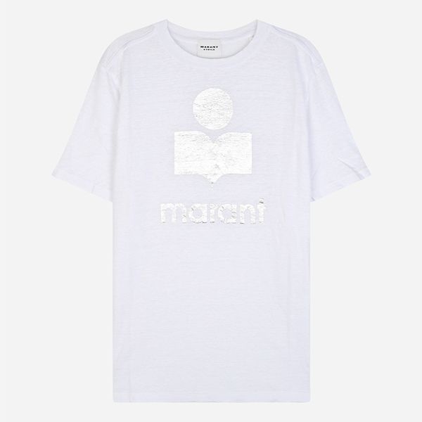 [이자벨마랑]5S TS0001FB A1N10E 20WH 즈웰 로고 린넨 반팔 티셔츠 화이트