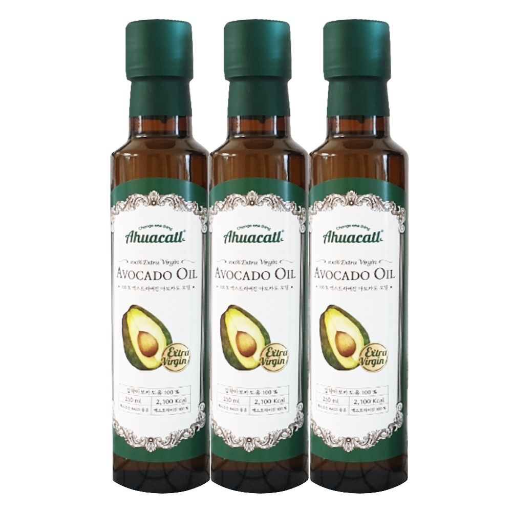 보뚜슈퍼푸드 아후카틀 엑스트라버진 아보카도 오일 250ml 3개