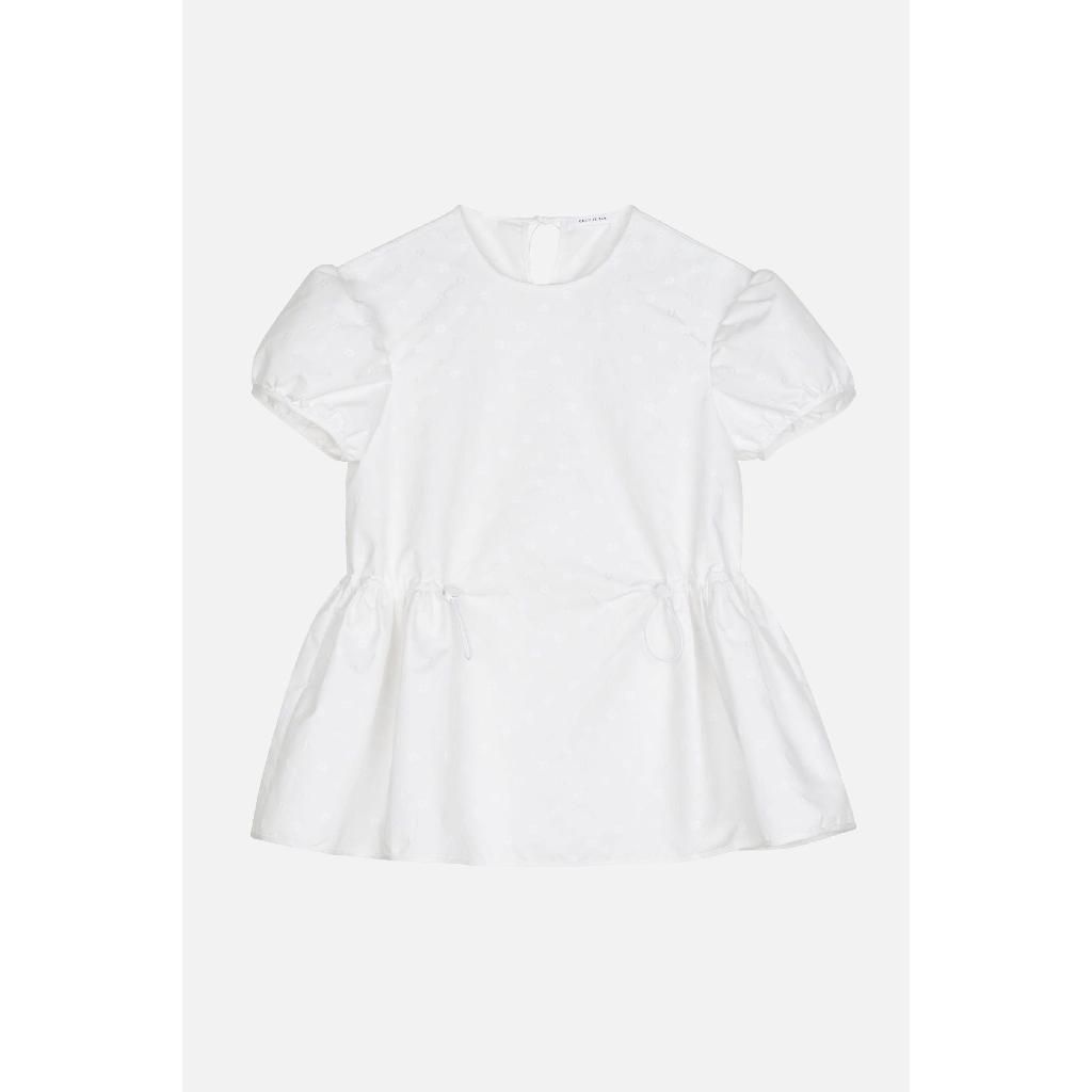 Cecilie Bahnsen [해외] Cecilie Bahnsen 25RTW11014WHITE CHIARA TOP IRIS JACCQUARD