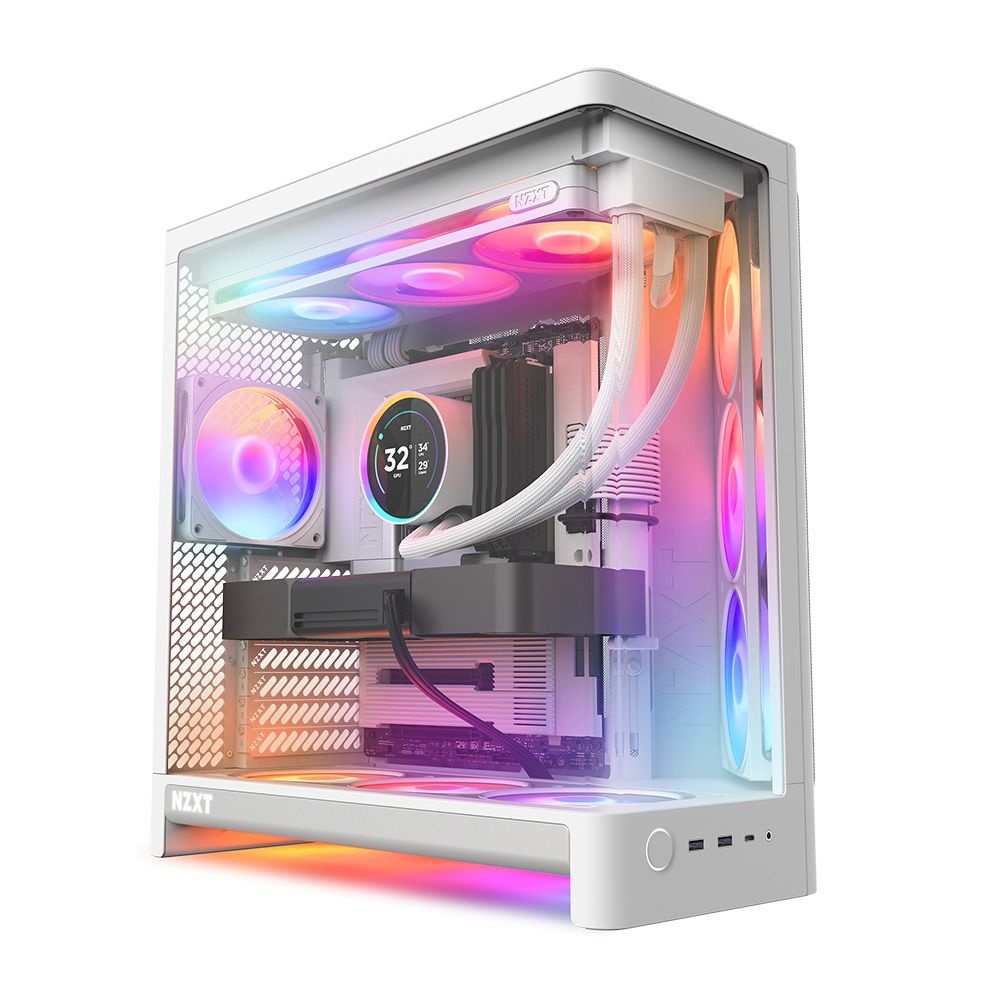 NZXT NZXT H6 RGB PLUS 화이트 PC케이스 미들타워케이스