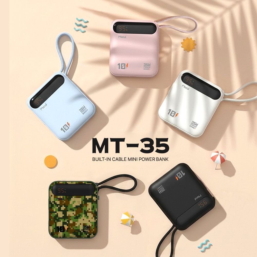 [오늘출발] [온누리상품] 모루이 Morui 모루이 MT-35 170g 미니 초경랑 보조배터리 10000mAh