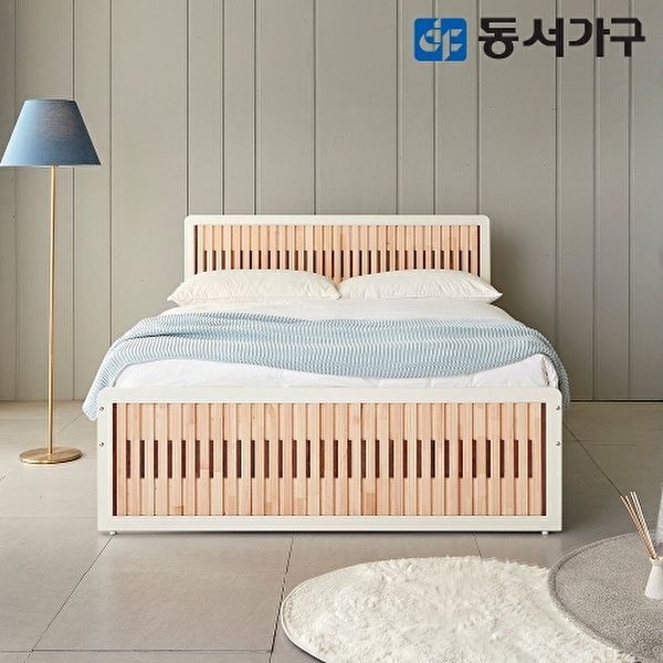 [동서가구]포리 편백 피톤치드 슬라이딩 이층침대 Q+Q (프레임만) DF641343