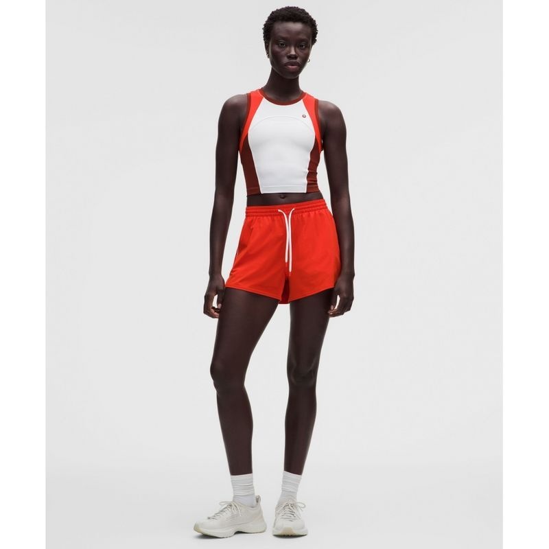 LULULEMON 브랜드정품 LULULEMON 코트 라이벌 하이라이즈 쇼츠 3inch CRYE WHT 181294