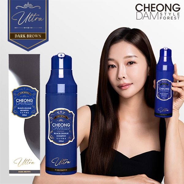 [오늘출발] 청담스타일 포레스트 블랙체인지 울트라 염색샴푸 200ml 흑갈색