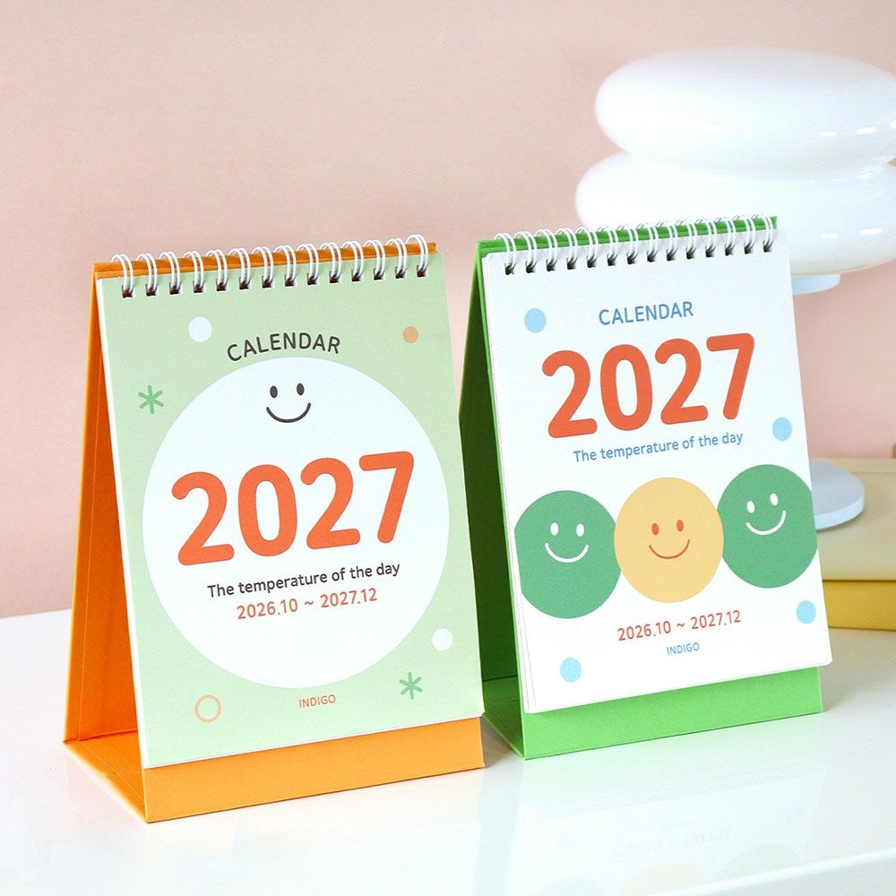 인디고 2027 오늘의 온도 탁상 달력 미니 데스크 캘린더
