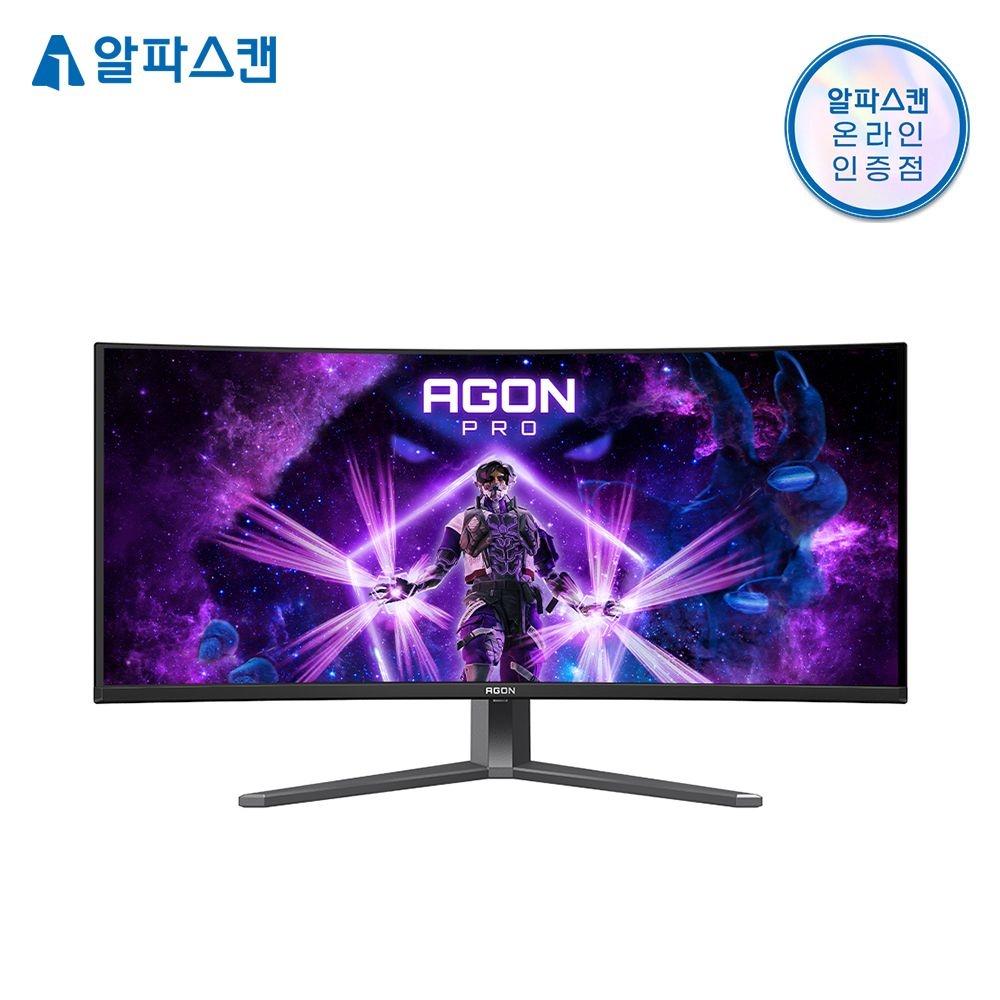 (주)알파스캔디스플레이 알파스캔 에이건 AGP346UCSD 게이밍 QD-OLED 360 C타입 AI HDR 500 AI 무결점 모니터 34인치