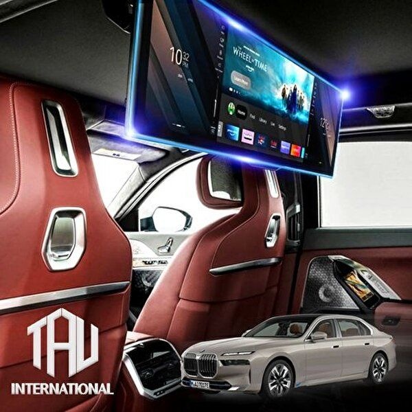 고품질 타우 BMW 7시리즈(G70) 리어 시네마 모니터 강화유리 액정보호필름 7시리즈 i7 네비필름 WFPDST2