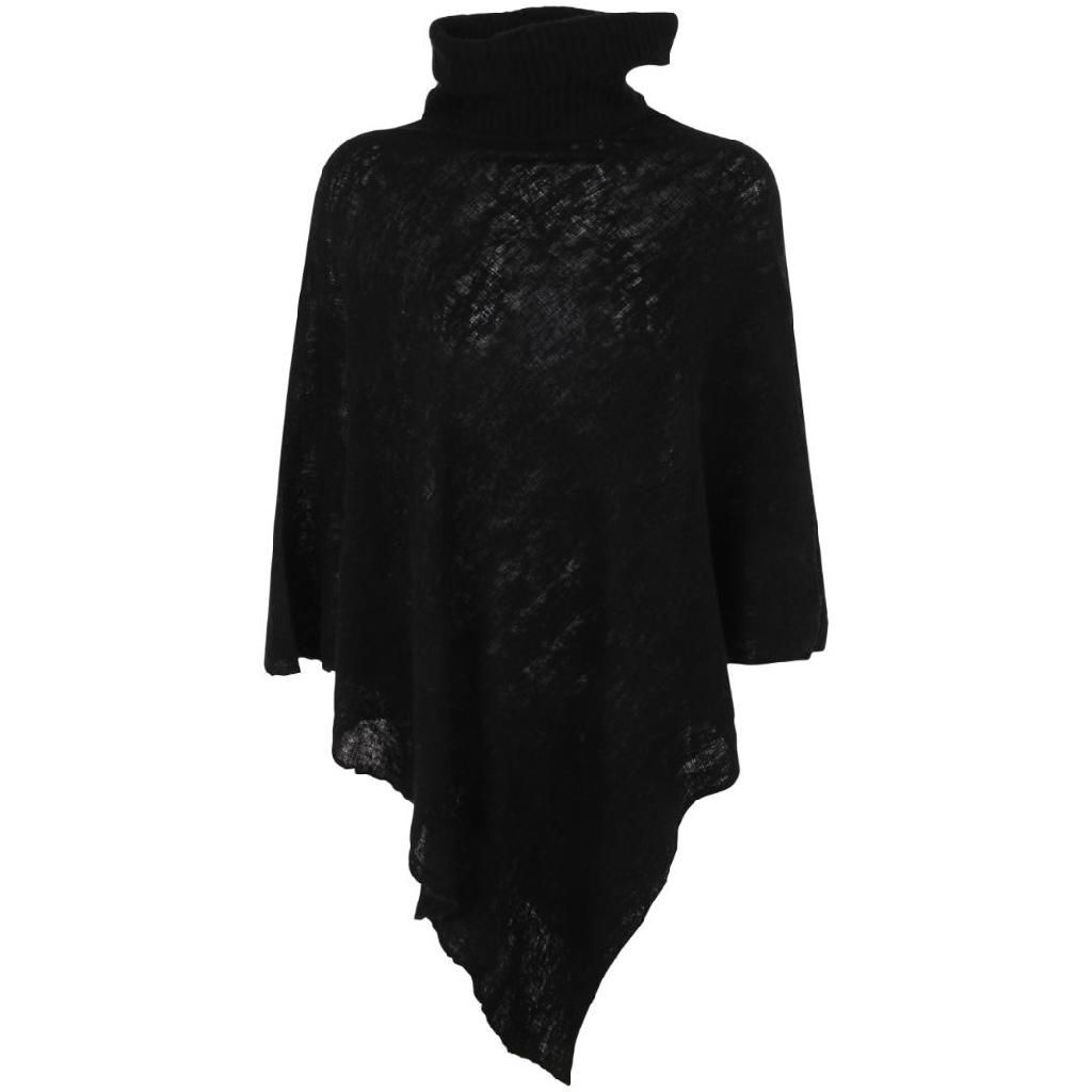 MIRROR IN THE SKY [해외] 23FW MIRROR IN THE SKY 폴로 넥 poncho F23G72002BLACK TP563194030