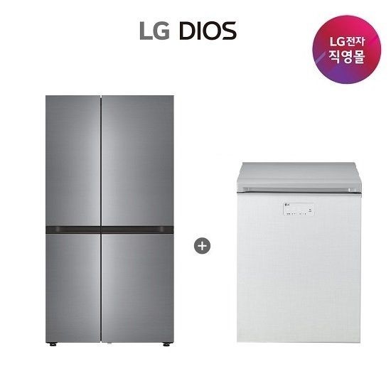 [엘지전자(주)]LG 디오스 냉장고+김치냉장고 S836P022+K135LW123