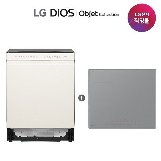 LG 디오스 식기세척기+전기레인지 세트 DUE5BGL2E+BEI3ASS4E