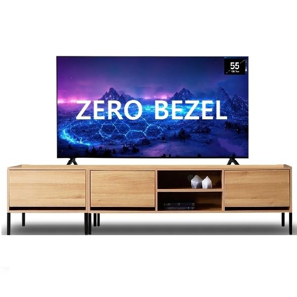 에스포 55인치 4K UHD TV 제로베젤 스탠드 설치 YT550UHD-H01 ZERO