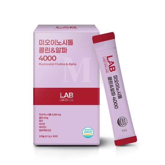 랩온랩 미오 이노시톨 콜린 4000, 엽산 질 유래 유산균 30포