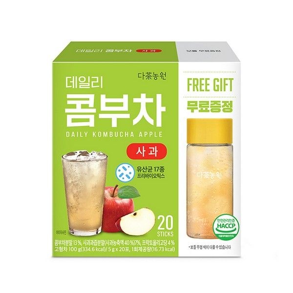 [오늘출발] 오피스디포 데일리 콤부차 사과 5gx20T 다농원
